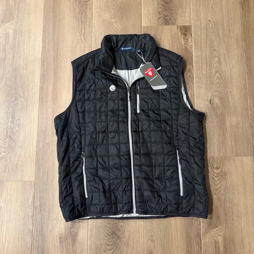 Men's Black Cutter & Buck Mesh Vest